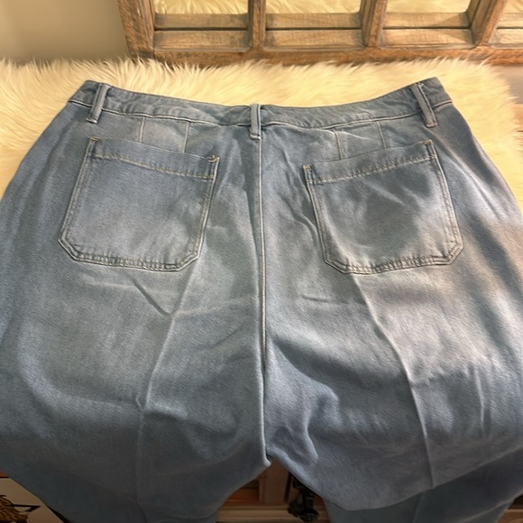 Lane Bryant Denim (Cotton) Wide Leg Jeans, Size 18 EUC - Picture 4 of 8